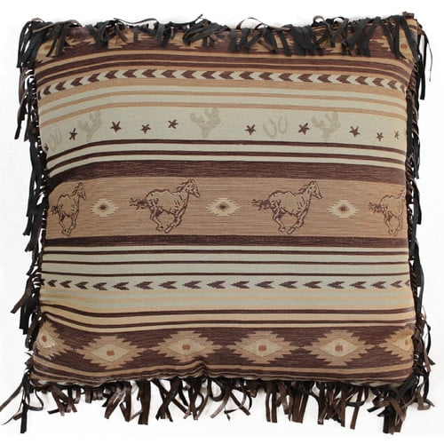 Carstens Inc. Brown Mustang Euro Sham