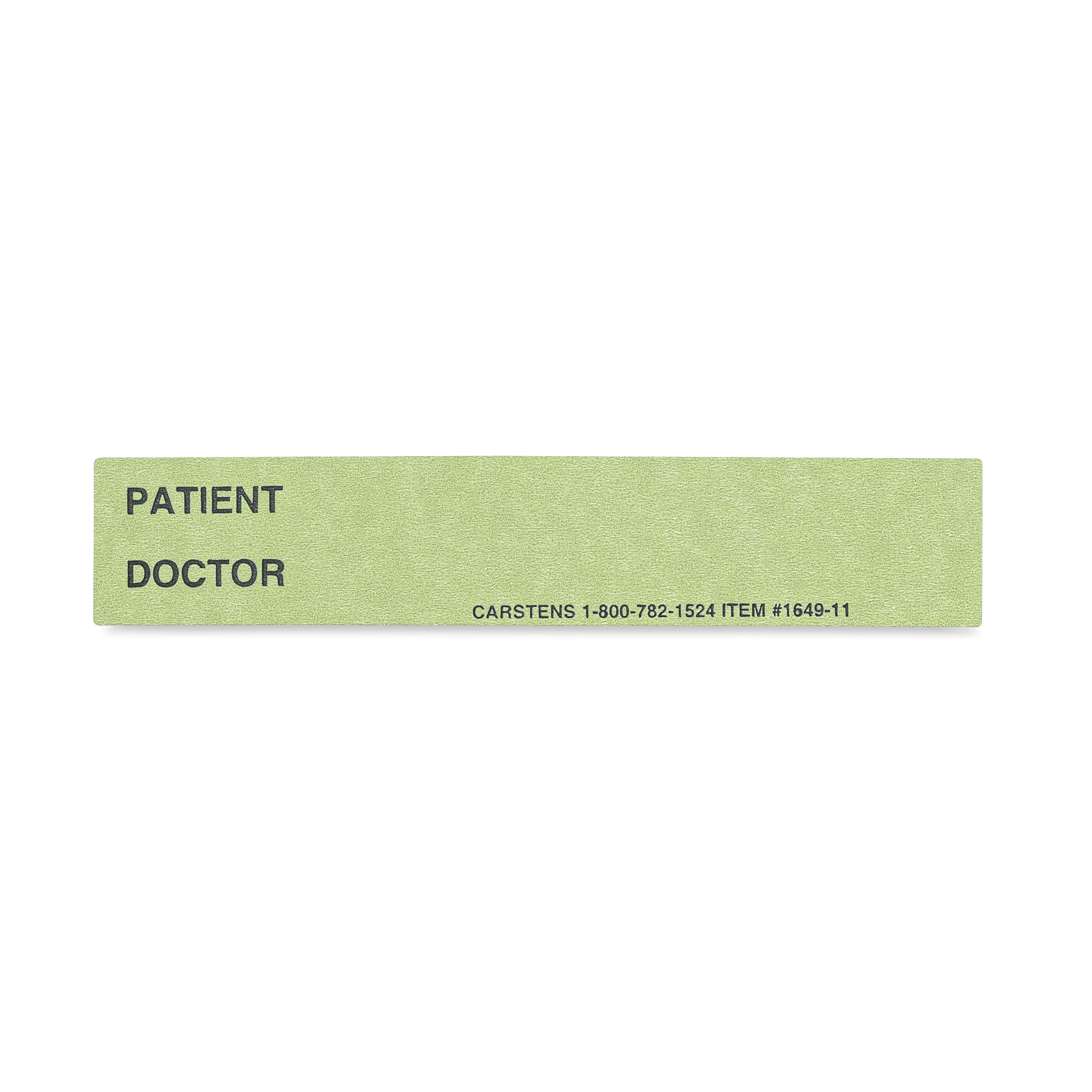 Carstens - Yellow Patient/Doctor Preprinted ID Cards Maldives