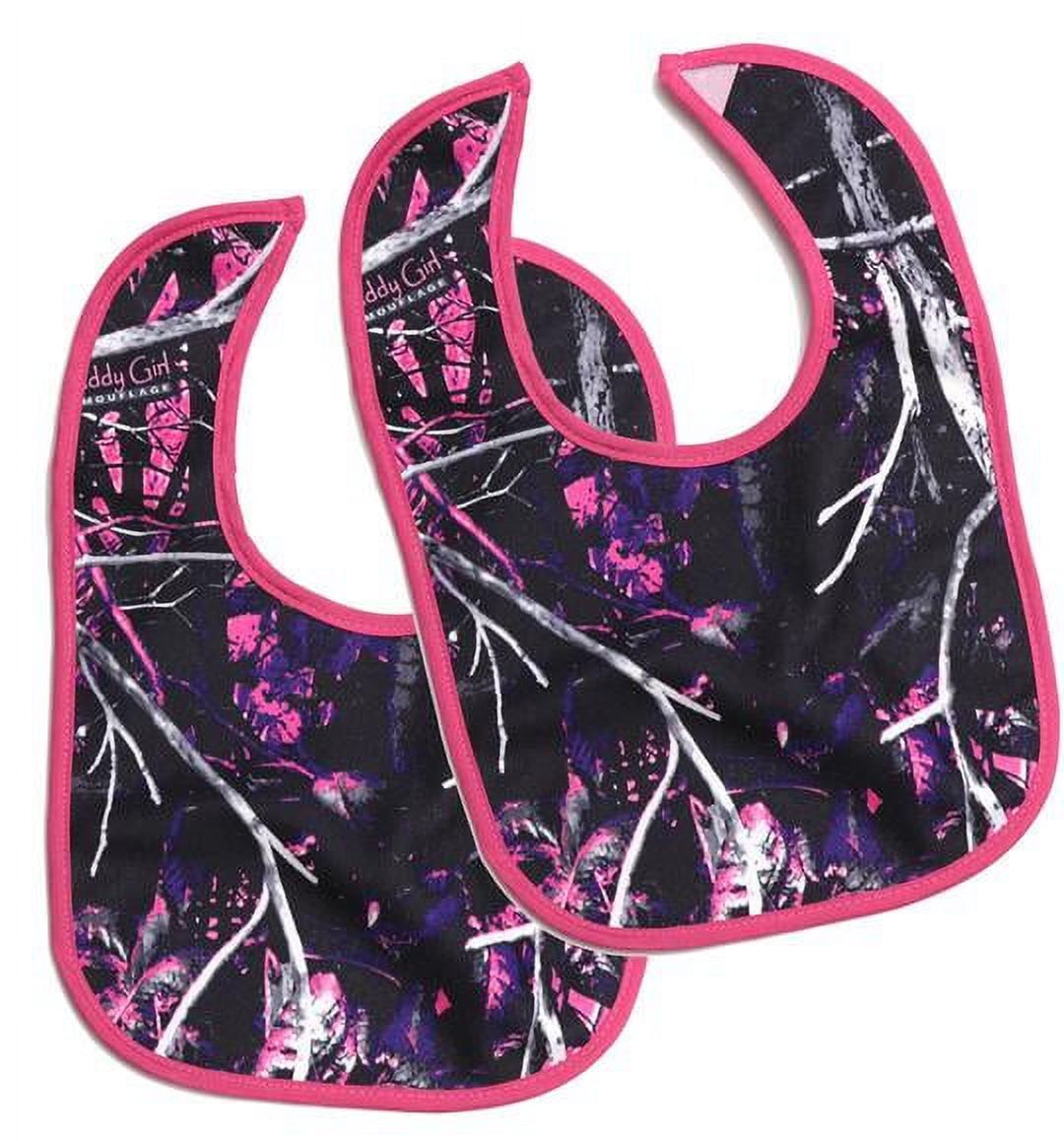 Carstens Muddy Girl Purple Camo Baby Bib (Pack of 2)