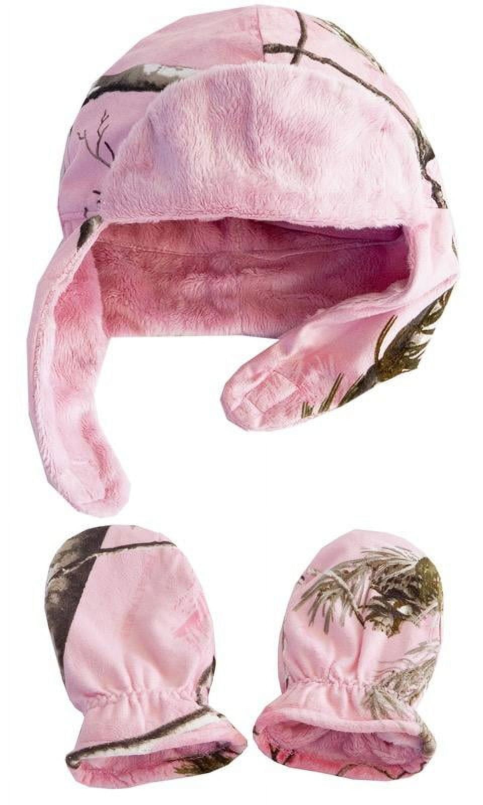 Pink camo baby hat hotsell