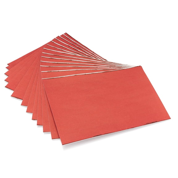 Carstens - Red 1.5-4 Inch Binder Spine Insert Cards, 5.25 x 1 Inch, 16 Cards/Sheet, 13 Sheets/Pack, (2696 Series) - Inkjet & Laser Printer Compatible, Ideal Spine Insert Adhesive Pockets