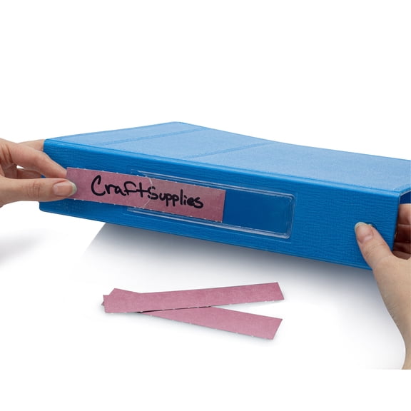 Carstens - Violet 1 Inch Binder Spine Insert Cards, 5.25 x .6875 Inch, Pack of 100 (8390 Series) - Ideal for 1 Inch Spine Insert Adhesive Pockets