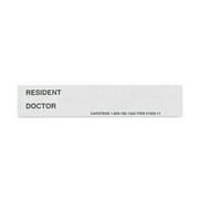 Carstens - White Resident / Doctor Preprinted ID Cards for 1.5 – 4” Ring Binder Spines - Pack of 100 (1659-01) - Ideal Medical Record Labels for 3 Ring Binders