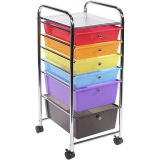 Rainbow Drawers Rolling Cart