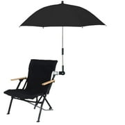 Cart sunshade with umbrella clip fixing device. Universal umbrella with clip and UV protection. 360 degree adjustable trolley sunshade, trolley, bicycle, wheelchair, beach chair waterproof umbrella