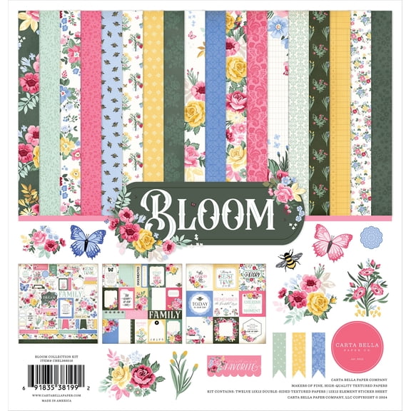 Carta Bella Collection Kit 12"x12" - Bloom
