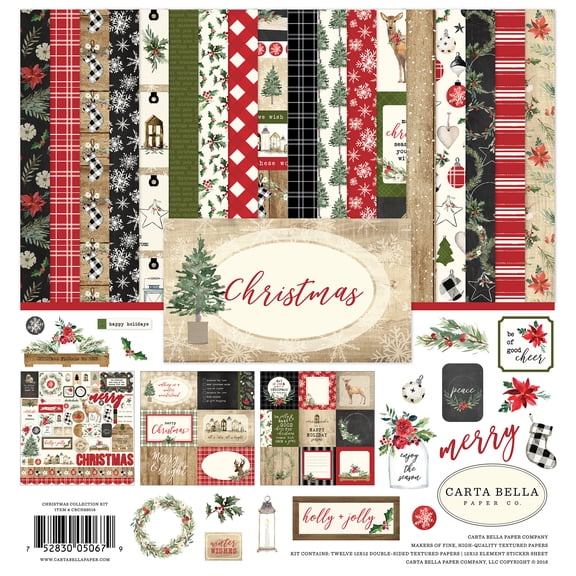 Carta Bella Collection Kit 12"x12" - Christmas