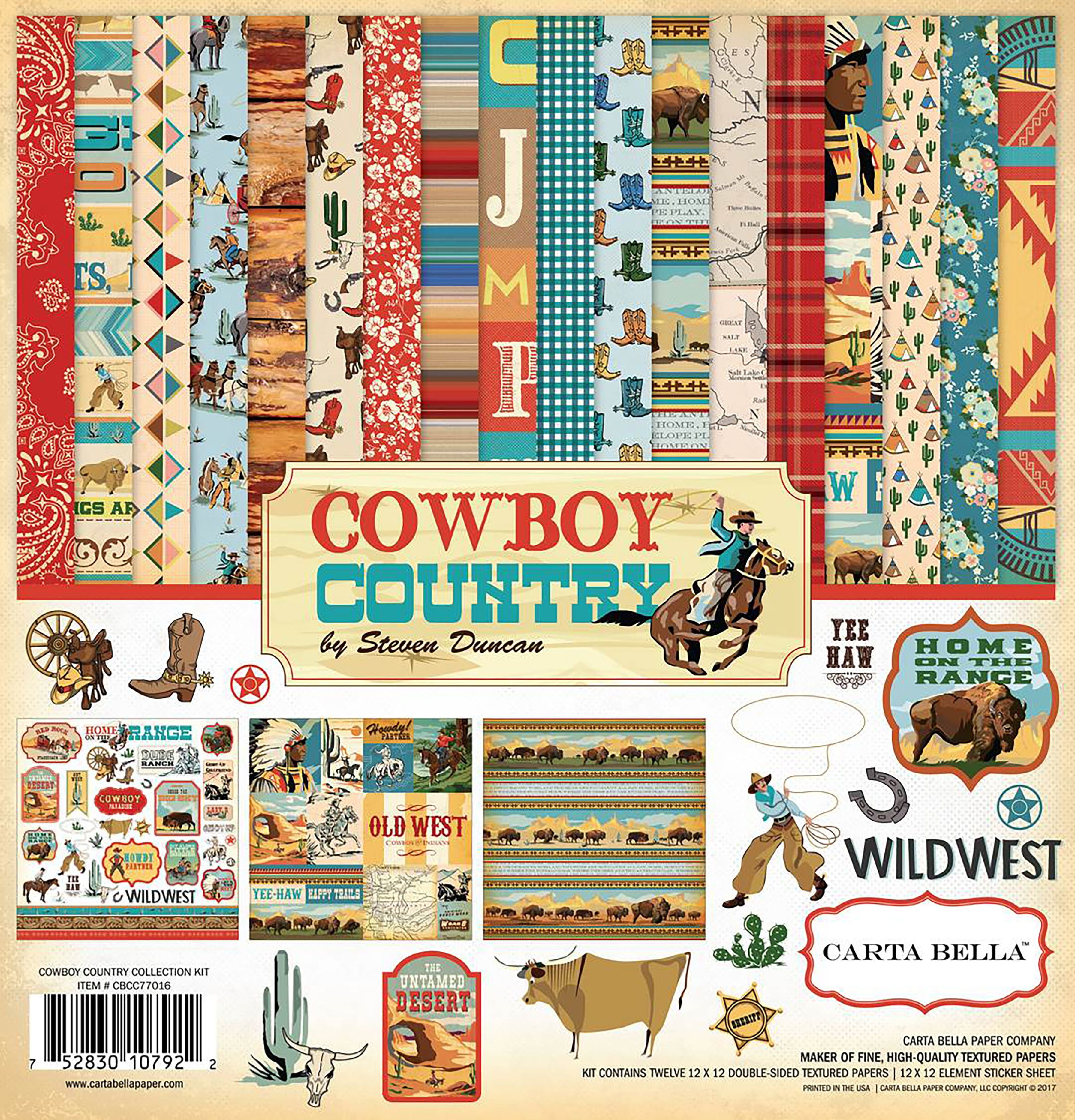 Carta Bella Collection Kit 12X12-Cowboy Country 