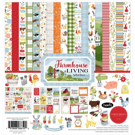 Carta Bella Collection Kit 12"x12" - Farmhouse Living