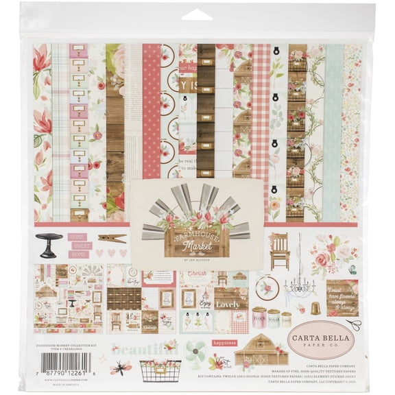 Carta Bella Collection Kit 12"X12", Farmhouse Market