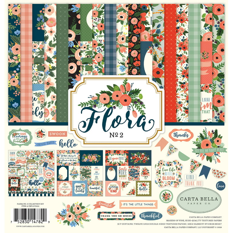 Carta Bella Collection Kit 12X12-Flora No - 787790161219