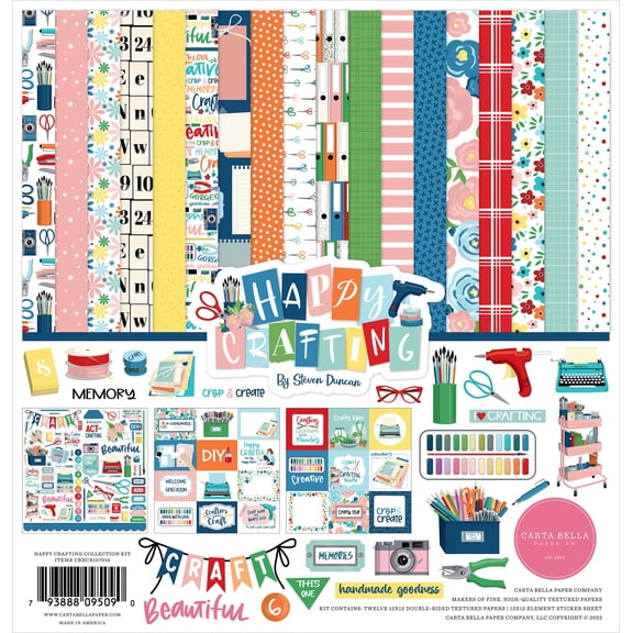 Carta Bella Collection Kit 12"x12" - Happy Crafting