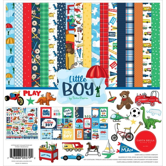 Carta Bella Collection Kit 12"x12" - Little Boy