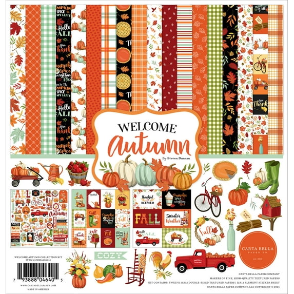Carta Bella Collection Kit 12"x12" - Welcome Autumn