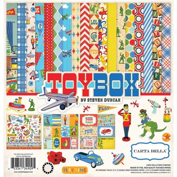 Carta Bella Collection Kit 12" x 12" - Toy Box