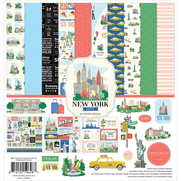 Carta Bella Collection Kit 12"x12" - New York City