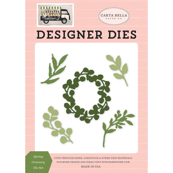 Carta Bella Dies-Spring Greenery