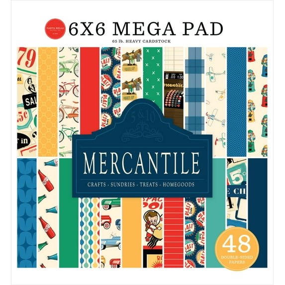 Carta Bella Double-Sided Cardmakers Mega Paper Pad 6"X6"-Mercantile