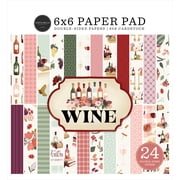 Carta Bella Double-Sided Paper Pad 6"X6"-WINE