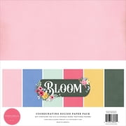 Carta Bella Solids Collection Kit 12"X12"-Bloom, 6 Colors