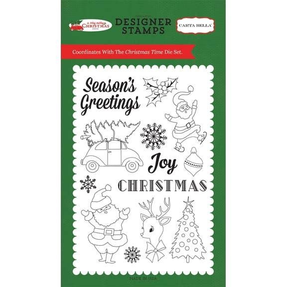 A Very Merry Christmas: Christmas Time 4x6 Stamp