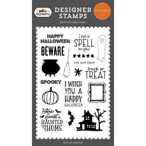 Carta Bella Stamps-Haunted Home, Halloween