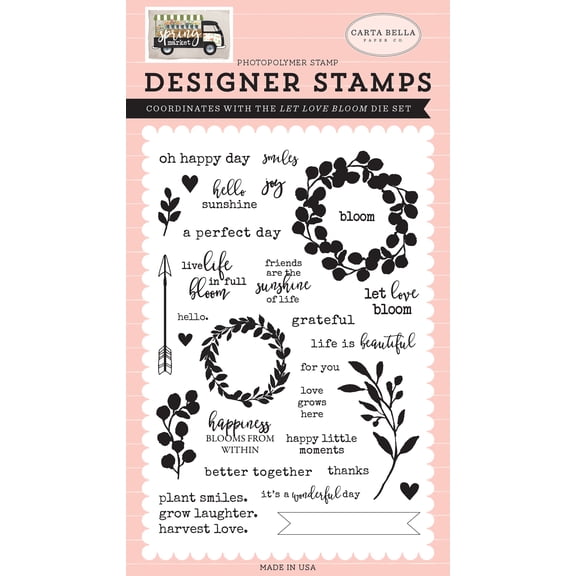 Spring Market: Let Love Bloom 4x6 Stamp Set