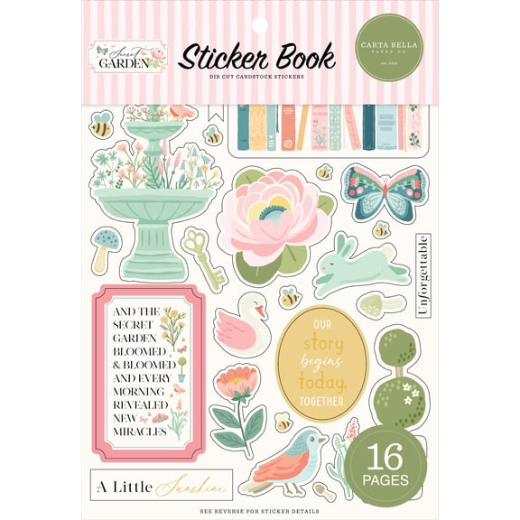 Carta Bella Sticker Book-Secret Garden