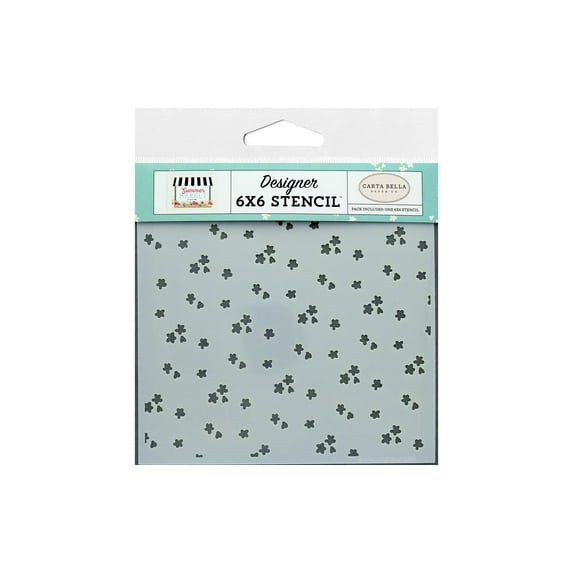 Carta Bella Summer Market Stencil Flower