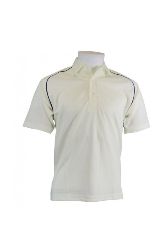 Mens Contrast Piping Cricket Shirt