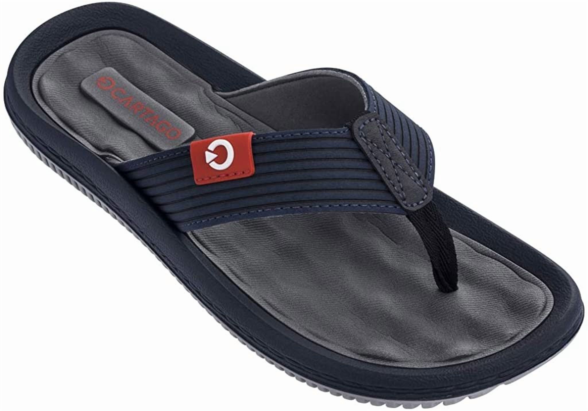 DIXXON Gray and Red Men\'s Flip Flops Dixon Sandals - Black | Levi main image 4