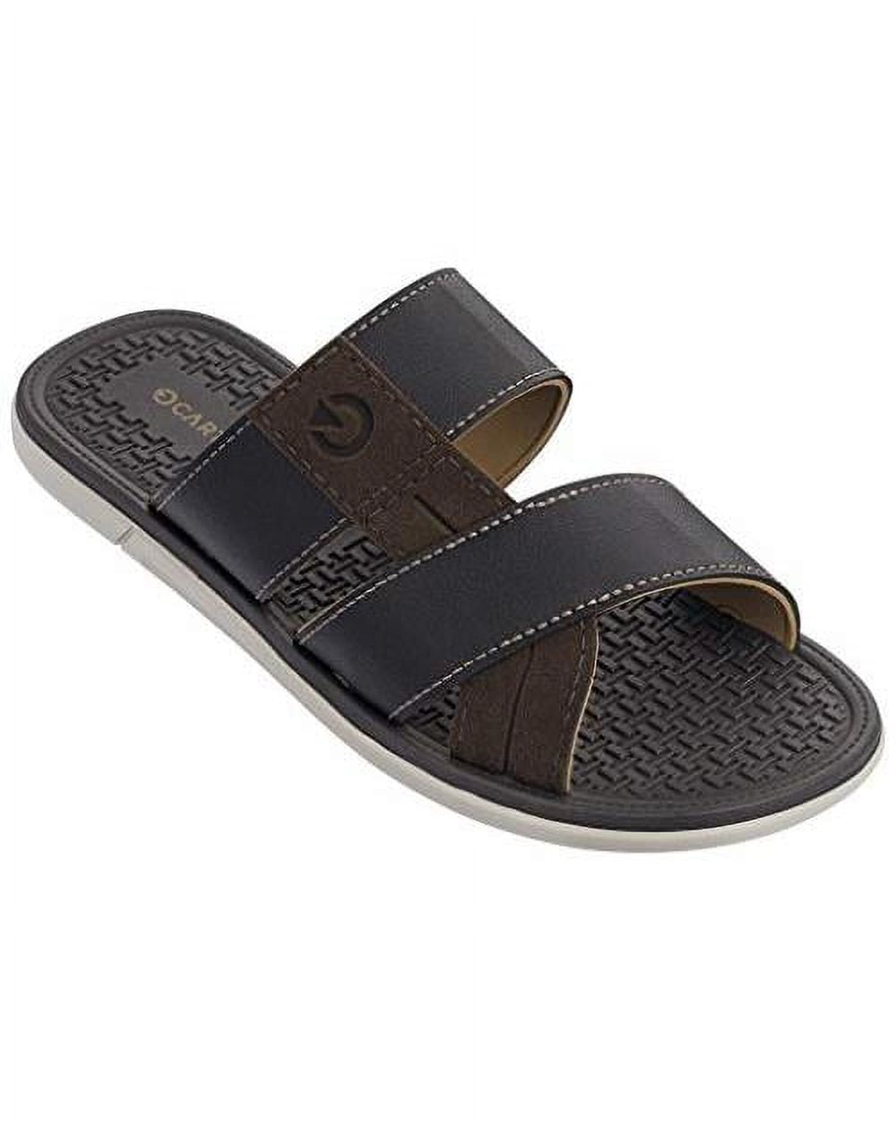 Cartago Menss Veneto Slide Sandals Bown Black Size 10M