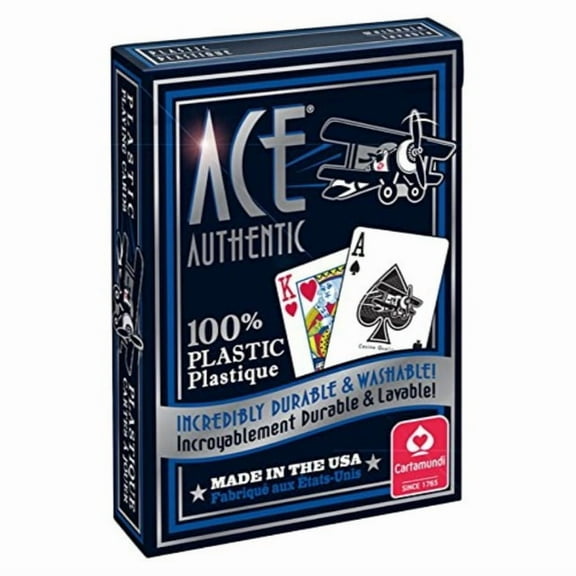 cartamundi 1060 ace 100% plastic playing cards assorted colors