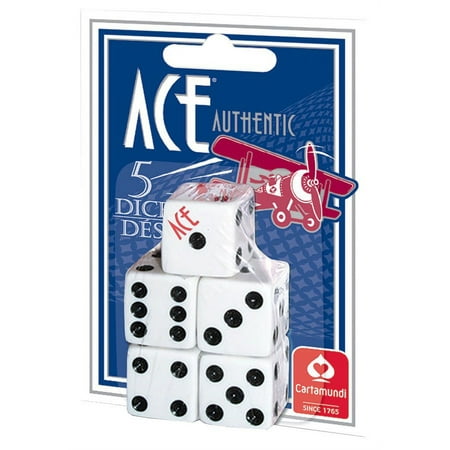 CartaMundi Ace Spot Dice 5 Count