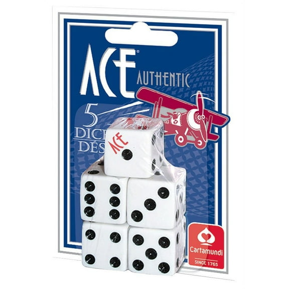 CartaMundi Ace Spot Dice 5 Count