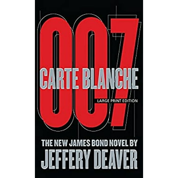 Pre-Owned Carte Blanche: The New James Bond Novel Thorndike Press Large Print Core Series Hardcover Jeffery Deaver