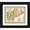 thumbnail image 1 of Carter 14x12 Black Ornate Wood Framed with Double Matting Museum Art Print Titled - New Hampshire Maine - Carter 1826, 1 of 4