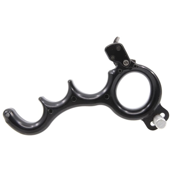 Carter 2 Moons Small 4 Finger Archery Release, Ergonomic Bow Shooting Accessory, Black (RB2M5356)