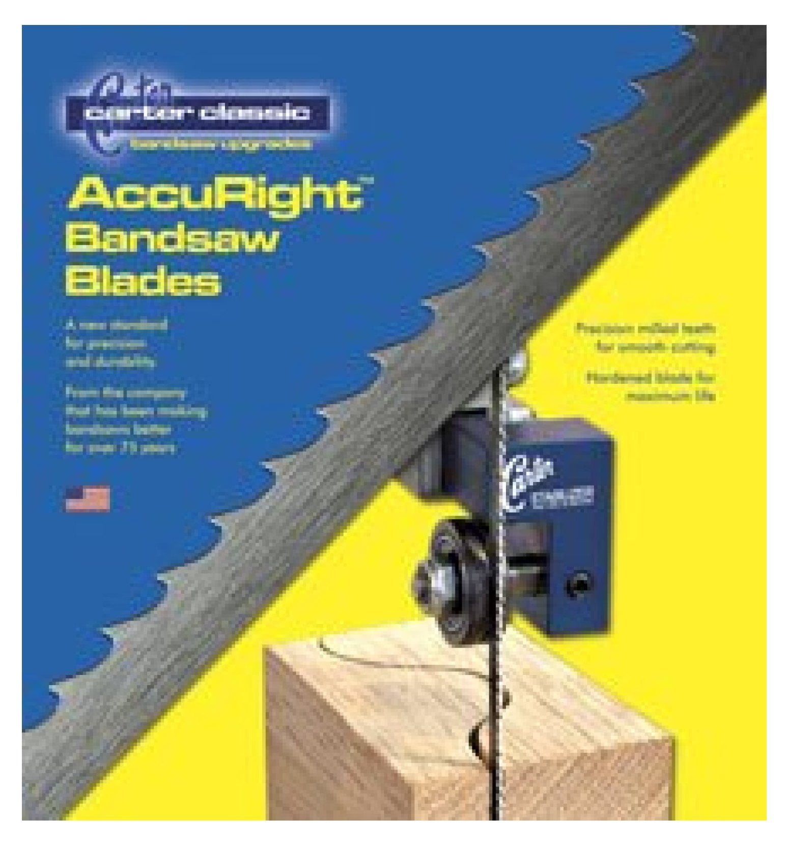 Carter AccuRight Bandsaw Blade - 80" Length, 3/8" Width, 4 TPI - For Wood And Plastics