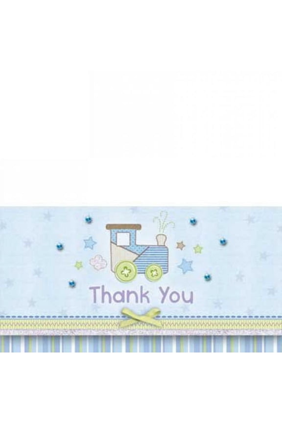 Carter Boy Embellished Thank You Notes 8ct