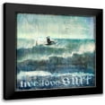 thumbnail image 1 of Carter, Charlie 20x20 Black Modern Framed Museum Art Print Titled - Live Love Surf, 1 of 5