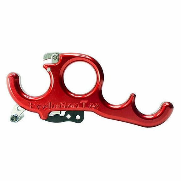 Carter Evolution Too 4 Finger Archery Release, Bow Shooting Accessory, Red (RBEV5132)