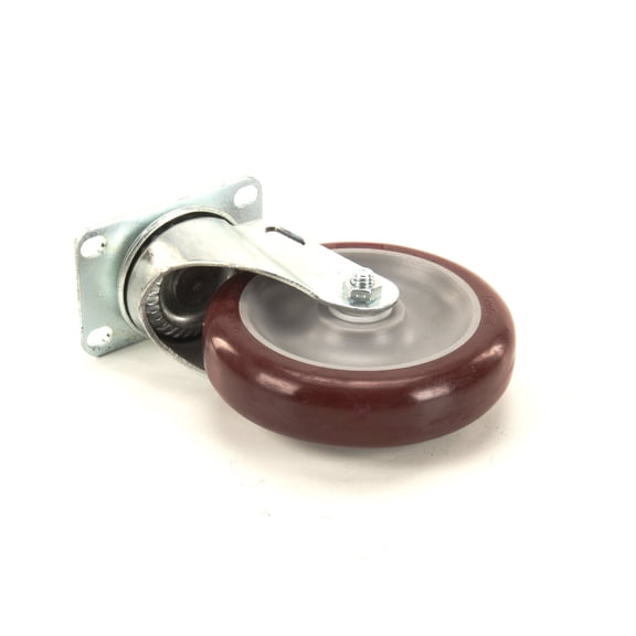Carter Hoffmann 18301-5224 Swivel Poly Delrin, Red Color, 5"