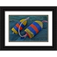 thumbnail image 1 of Carter, Jean 14x11 Black Ornate Wood Framed with Double Matting Museum Art Print Titled - Oregon, Garibaldi Blue fishing nets with buoys, 1 of 4