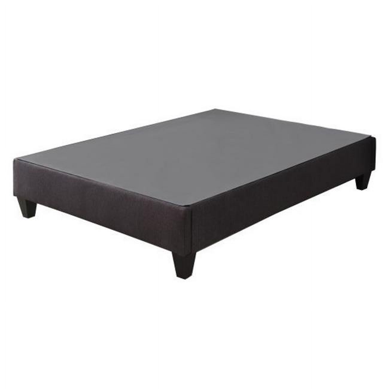 Carter RTA Upholstered Platform Bed Base, Gray Twin