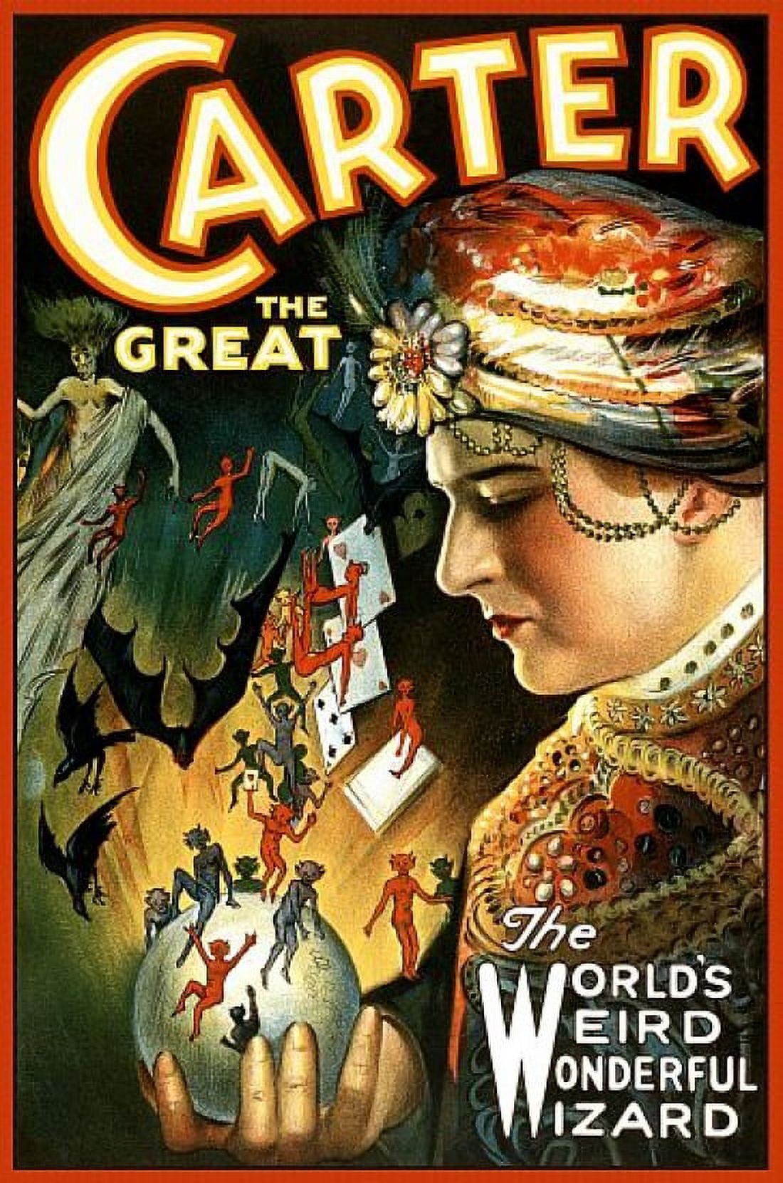 Carter The Great Magician Magic Canvas Art - (24 x 36)