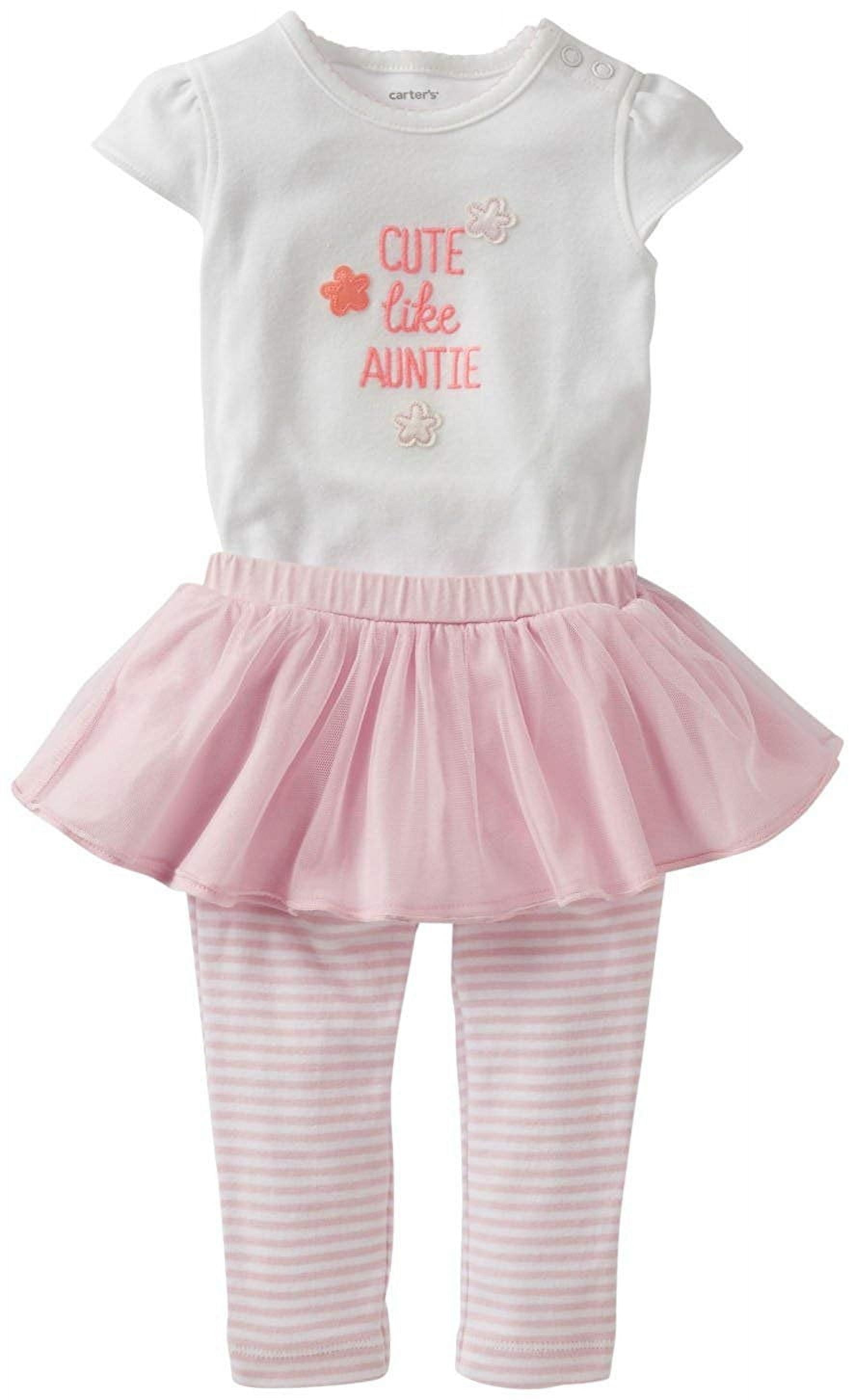 Carter's Piece Bodysuit and Tutu Set Baby Pink-6 Months