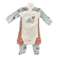 thumbnail image 1 of Carter's 3 Piece Baby Two Way Zip Machine Washable Layette Set (Stegosaurus, 3M), 1 of 2
