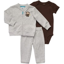 Carter's 3-Piece Cardigan Set -Monkey with Banana - NB