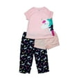 thumbnail image 1 of Carter's 3-Piece Toddler Girls’ Unicorn and Star Poly Jersey Pajama Set, Size 3T, 1 of 2